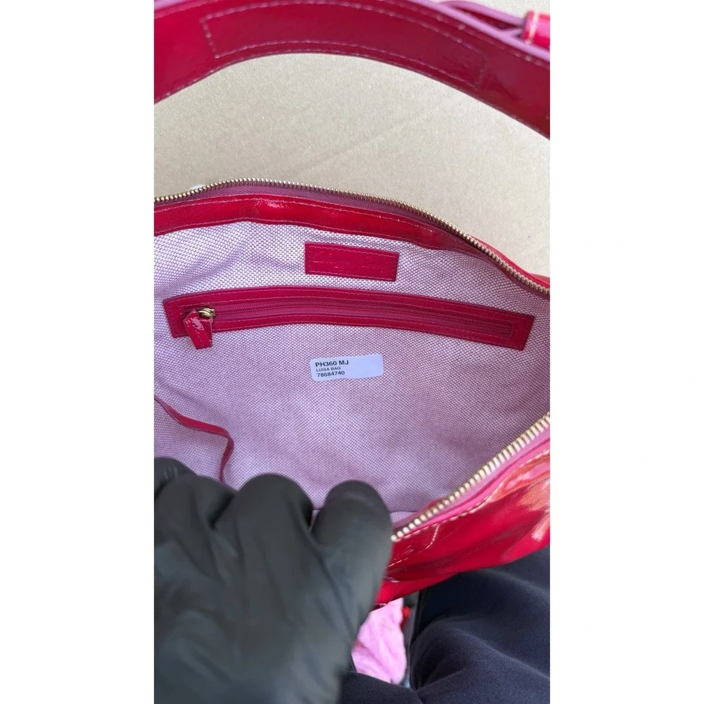 Dooney‎ & Bourke Pink Patent Leather Hobo Shoulder Bag PH360 MJ